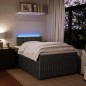 vidaXL Boxspringbett mit Matratze Dunkelgrau 120x190 cm Samt vidaXL Boxspringbett mit Matratze Dunkelgrau 120x190 cm Samt