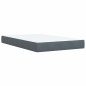 vidaXL Boxspringbett mit Matratze Dunkelgrau 120x190 cm Samt vidaXL Boxspringbett mit Matratze Dunkelgrau 120x190 cm Samt