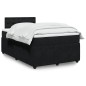 vidaXL Boxspringbett mit Matratze Schwarz 120x190 cm Samt vidaXL Boxspringbett mit Matratze Schwarz 120x190 cm Samt