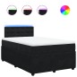 vidaXL Boxspringbett mit Matratze Schwarz 120x190 cm Samt vidaXL Boxspringbett mit Matratze Schwarz 120x190 cm Samt
