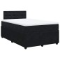 vidaXL Boxspringbett mit Matratze Schwarz 120x190 cm Samt vidaXL Boxspringbett mit Matratze Schwarz 120x190 cm Samt