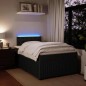 vidaXL Boxspringbett mit Matratze Schwarz 120x190 cm Samt vidaXL Boxspringbett mit Matratze Schwarz 120x190 cm Samt
