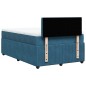 vidaXL Boxspringbett mit Matratze Blau 120x190 cm Samt vidaXL Boxspringbett mit Matratze Blau 120x190 cm Samt