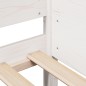 vidaXL Massivholzbett ohne Matratze Weiß 90x200 cm Kiefernholz vidaXL Massivholzbett ohne Matratze Weiß 90x200 cm Kiefernholz