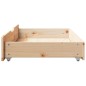 vidaXL Bettschubladen mit Rollen 2 Stk. 95x55x17 cm Massivholz Kiefer vidaXL Bettschubladen mit Rollen 2 Stk. 95x55x17 cm Massivholz Kiefer