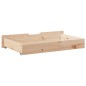 vidaXL Bettschubladen mit Rollen 2 Stk. 95x55x17 cm Massivholz Kiefer vidaXL Bettschubladen mit Rollen 2 Stk. 95x55x17 cm Massivholz Kiefer