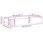 vidaXL Bettschubladen mit Rollen 2 Stk. 95x55x17 cm Massivholz Kiefer vidaXL Bettschubladen mit Rollen 2 Stk. 95x55x17 cm Massivholz Kiefer