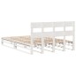 vidaXL Massivholzbett ohne Matratze Weiß 120x200 cm Kiefernholz vidaXL Massivholzbett ohne Matratze Weiß 120x200 cm Kiefernholz