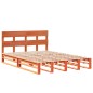 vidaXL Massivholzbett ohne Matratze Wachsbraun 150x200 cm Kiefernholz vidaXL Massivholzbett ohne Matratze Wachsbraun 150x200 cm Kiefernholz
