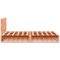 vidaXL Massivholzbett ohne Matratze Wachsbraun 150x200 cm Kiefernholz vidaXL Massivholzbett ohne Matratze Wachsbraun 150x200 cm Kiefernholz