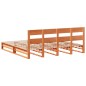 vidaXL Massivholzbett ohne Matratze Wachsbraun 200x200 Kiefernholz vidaXL Massivholzbett ohne Matratze Wachsbraun 200x200 Kiefernholz