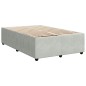 vidaXL Boxspringbett mit Matratze Hellgrau 120x190 cm Samt vidaXL Boxspringbett mit Matratze Hellgrau 120x190 cm Samt
