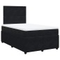 vidaXL Boxspringbett mit Matratze Schwarz 120x190 cm Samt vidaXL Boxspringbett mit Matratze Schwarz 120x190 cm Samt