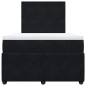 vidaXL Boxspringbett mit Matratze Schwarz 120x190 cm Samt vidaXL Boxspringbett mit Matratze Schwarz 120x190 cm Samt