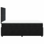 vidaXL Boxspringbett mit Matratze Schwarz 120x190 cm Samt vidaXL Boxspringbett mit Matratze Schwarz 120x190 cm Samt