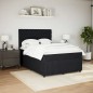 vidaXL Boxspringbett mit Matratze Schwarz 160x200 cm Samt vidaXL Boxspringbett mit Matratze Schwarz 160x200 cm Samt