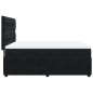 vidaXL Boxspringbett mit Matratze Schwarz 160x200 cm Samt vidaXL Boxspringbett mit Matratze Schwarz 160x200 cm Samt