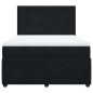 vidaXL Boxspringbett mit Matratze Schwarz 160x200 cm Samt vidaXL Boxspringbett mit Matratze Schwarz 160x200 cm Samt