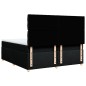 vidaXL Boxspringbett mit Matratze Schwarz 200x200 cm Stoff vidaXL Boxspringbett mit Matratze Schwarz 200x200 cm Stoff