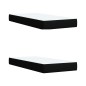 vidaXL Boxspringbett mit Matratze Schwarz 200x200 cm Stoff vidaXL Boxspringbett mit Matratze Schwarz 200x200 cm Stoff