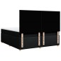 vidaXL Boxspringbett mit Matratze Schwarz 200x200 cm Stoff vidaXL Boxspringbett mit Matratze Schwarz 200x200 cm Stoff