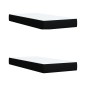 vidaXL Boxspringbett mit Matratze Schwarz 200x200 cm Stoff vidaXL Boxspringbett mit Matratze Schwarz 200x200 cm Stoff