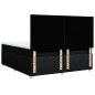 vidaXL Boxspringbett mit Matratze Schwarz 200x200 cm Stoff vidaXL Boxspringbett mit Matratze Schwarz 200x200 cm Stoff