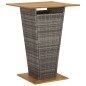vidaXL 3-tlg. Gartenbar-Set mit Kissen Grau Poly Rattan vidaXL 3-tlg. Gartenbar-Set mit Kissen Grau Poly Rattan