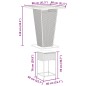 vidaXL 3-tlg. Gartenbar-Set mit Kissen Grau Poly Rattan vidaXL 3-tlg. Gartenbar-Set mit Kissen Grau Poly Rattan