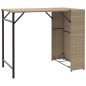 vidaXL 5-tlg. Garten-Essgruppe Klappbar Beige Poly Rattan vidaXL 5-tlg. Garten-Essgruppe Klappbar Beige Poly Rattan