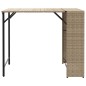 vidaXL 5-tlg. Garten-Essgruppe Klappbar Beige Poly Rattan vidaXL 5-tlg. Garten-Essgruppe Klappbar Beige Poly Rattan