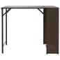 vidaXL 5-tlg. Garten-Essgruppe Klappbar Braun Poly Rattan vidaXL 5-tlg. Garten-Essgruppe Klappbar Braun Poly Rattan