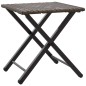 vidaXL 5-tlg. Garten-Essgruppe Klappbar Braun Poly Rattan vidaXL 5-tlg. Garten-Essgruppe Klappbar Braun Poly Rattan