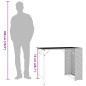 vidaXL 5-tlg. Garten-Essgruppe Klappbar Braun Poly Rattan vidaXL 5-tlg. Garten-Essgruppe Klappbar Braun Poly Rattan