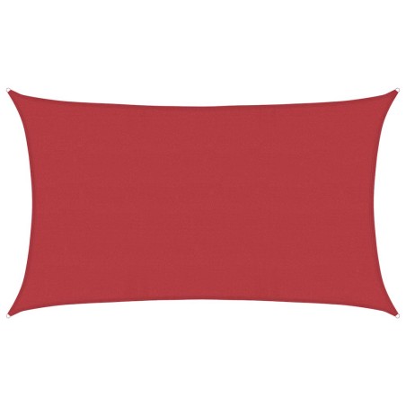 vidaXL Sonnensegel 160 g/m² Rot 5x8 m HDPE