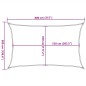 vidaXL Sonnensegel 160 g/m² Rot 5x8 m HDPE