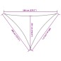 vidaXL Sonnensegel 160 g/m² Orange 4x4x5,8 m HDPE