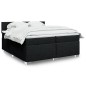 vidaXL Boxspringbett mit Matratze Schwarz 200x200 cm Stoff vidaXL Boxspringbett mit Matratze Schwarz 200x200 cm Stoff