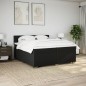 vidaXL Boxspringbett mit Matratze Schwarz 200x200 cm Stoff vidaXL Boxspringbett mit Matratze Schwarz 200x200 cm Stoff