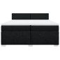vidaXL Boxspringbett mit Matratze Schwarz 200x200 cm Stoff vidaXL Boxspringbett mit Matratze Schwarz 200x200 cm Stoff