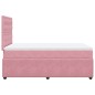 vidaXL Boxspringbett mit Matratze Rosa 120x190 cm Samt vidaXL Boxspringbett mit Matratze Rosa 120x190 cm Samt