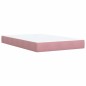 vidaXL Boxspringbett mit Matratze Rosa 120x190 cm Samt vidaXL Boxspringbett mit Matratze Rosa 120x190 cm Samt