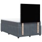 vidaXL Boxspringbett mit Matratze Dunkelgrau 120x190 cm Samt vidaXL Boxspringbett mit Matratze Dunkelgrau 120x190 cm Samt