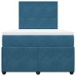 vidaXL Boxspringbett mit Matratze Dunkelblau 120x190 cm Samt vidaXL Boxspringbett mit Matratze Dunkelblau 120x190 cm Samt