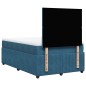 vidaXL Boxspringbett mit Matratze Dunkelblau 120x190 cm Samt vidaXL Boxspringbett mit Matratze Dunkelblau 120x190 cm Samt