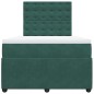 vidaXL Boxspringbett mit Matratze Dunkelgrün 120x190 cm Samt vidaXL Boxspringbett mit Matratze Dunkelgrün 120x190 cm Samt