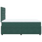 vidaXL Boxspringbett mit Matratze Dunkelgrün 120x190 cm Samt vidaXL Boxspringbett mit Matratze Dunkelgrün 120x190 cm Samt