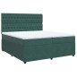 vidaXL Boxspringbett mit Matratze Dunkelgrün 200x200 cm Samt vidaXL Boxspringbett mit Matratze Dunkelgrün 200x200 cm Samt