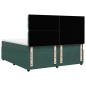 vidaXL Boxspringbett mit Matratze Dunkelgrün 200x200 cm Samt vidaXL Boxspringbett mit Matratze Dunkelgrün 200x200 cm Samt