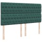vidaXL Boxspringbett mit Matratze Dunkelgrün 200x200 cm Samt vidaXL Boxspringbett mit Matratze Dunkelgrün 200x200 cm Samt